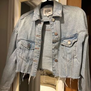 Zara - cropped denim jacket